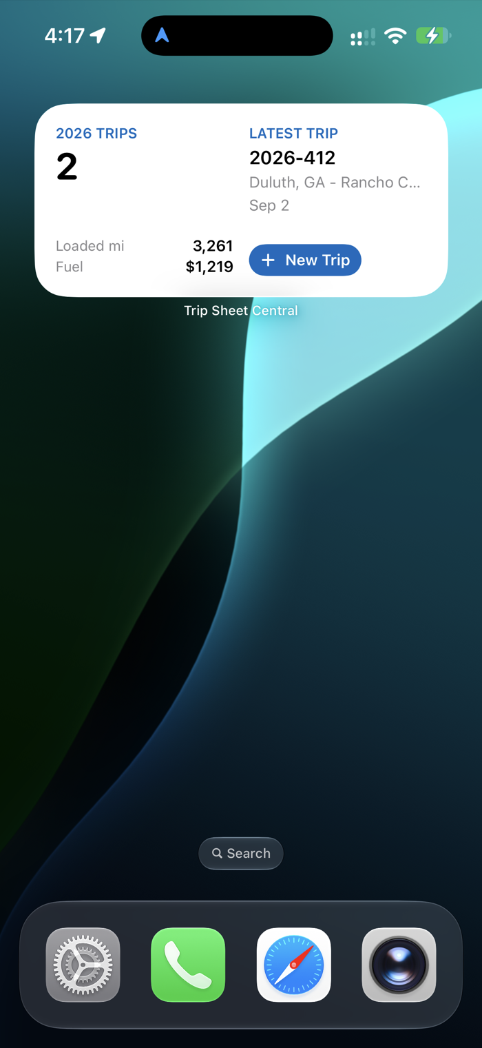 Home-screen widget